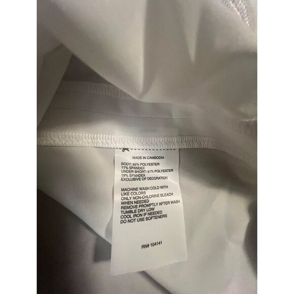 DSG Womens Mid-Rise Stride‎ Skort X-Small White New With Tags - Picture 8 of 9